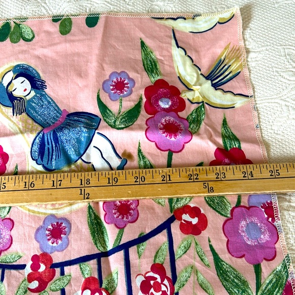 Clarence House unused fabric and matching wallpaper, pale pink, “Dix Sur Dix” - Picture 2 of 8